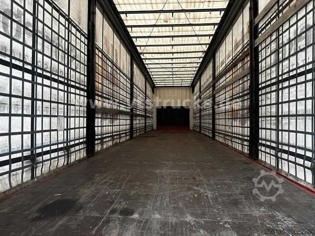 Semi-reboque aberto com lona KRONE SD Pritsche+Plane, Edscha-Verdeck, Lenkachse