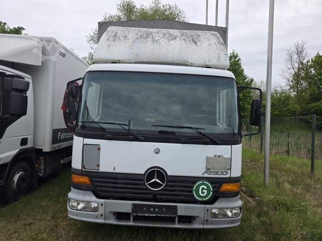Furgão cortina de lona MERCEDES-BENZ 818 Pritsche & Plane, manuelle 6 Gang Schaltung
