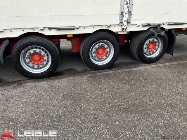 Auflieger mit Arbeitsbühne DINKEL Mega Bordwand Baustoff*Stapleraufnahme*Lift+Lenk