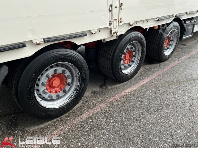 Auflieger mit Arbeitsbühne DINKEL Mega Bordwand Baustoff*Stapleraufnahme*Lift+Lenk
