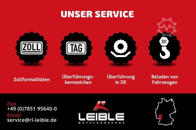 Auflieger mit Arbeitsbühne DINKEL Mega Bordwand Baustoff*Stapleraufnahme*Lift+Lenk