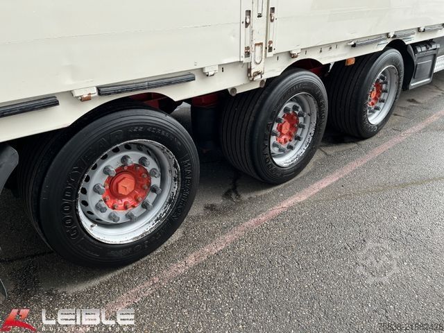 Auflieger mit offener Pritsche DINKEL Mega Bordwand Baustoff*Stapleraufnahme*Lift+Lenk