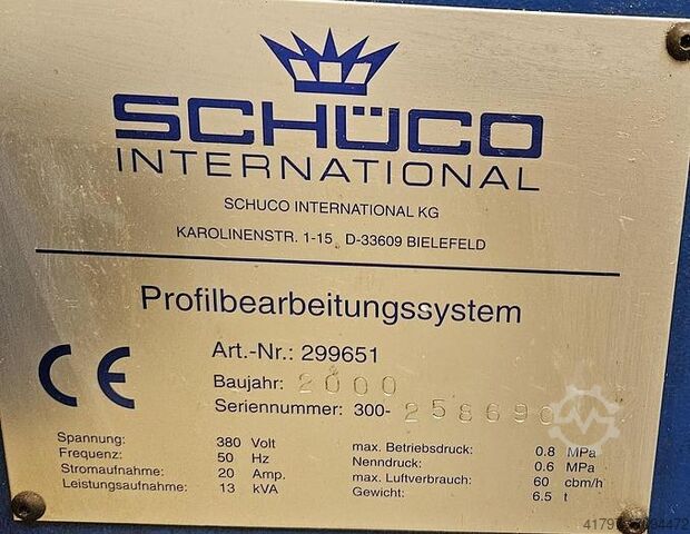 Centro di lavoro Schüco PBS Schüco PBS