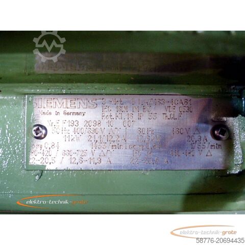 Steuerung Siemens 1LA5163-4CA61 Motor