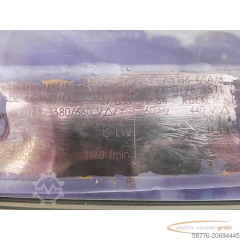 Besturingsunit Siemens 1LA5166-4AA76 Asynchronmotor SN E0T985511