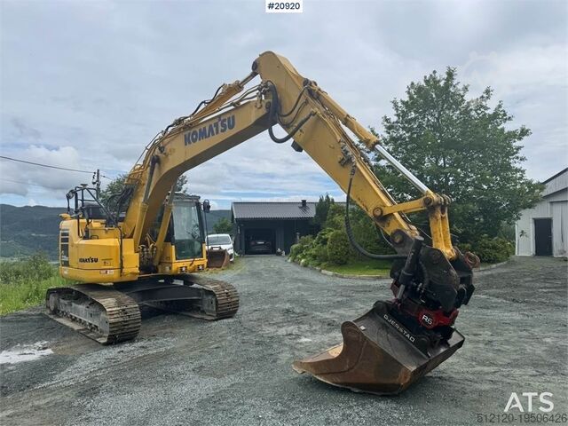 Gravemaskine med larvebånd Komatsu PC228USLC-11 Crawler excavator w/ GPS, Rototilt an