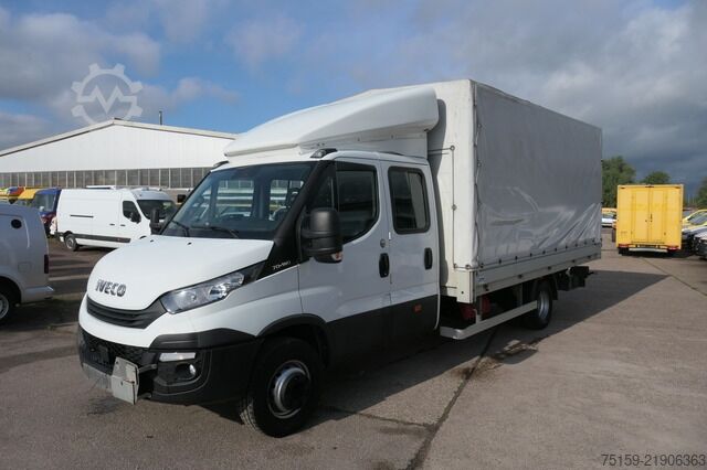 Βαν με κουρτίνα πλευράς iveco Daily 70C18H D70C DoKa LBW AHK Klima Tempomat Regaleinbauten COC Standheizung