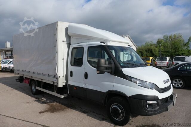 Βαν με κουρτίνα πλευράς iveco Daily 70C18H D70C DoKa LBW AHK Klima Tempomat Regaleinbauten COC Standheizung