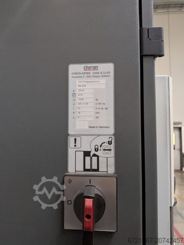 Vertikální obráběcí centrum CHIRON MILL 2000