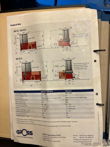 Dřevní štěpkovač Gross GAZ 62