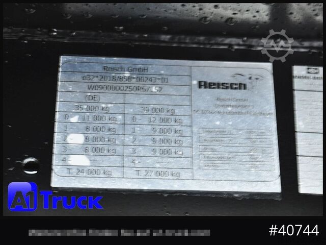 Kippers oplegger REISCH RHKS, Alu 50m³, NEU Kombitüren, Lift Alu, LED