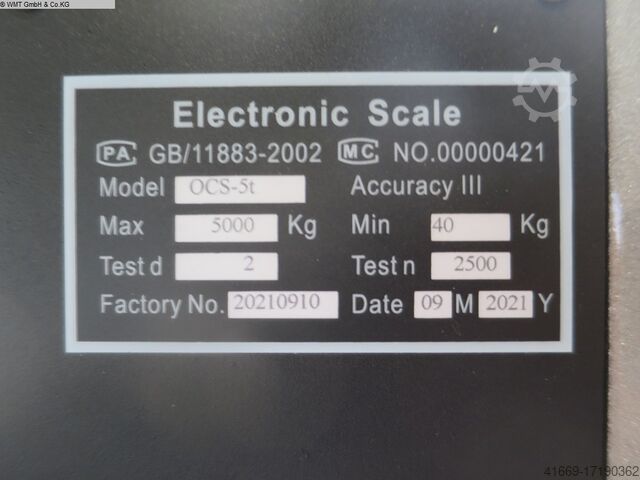 Krananlagen MBH Kranwaage OCS-5t