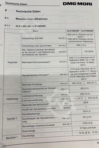 CNC-drejebænk DMG MORI ALX 1500/300