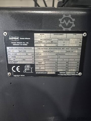 Forklift Doosan B 30 X-5