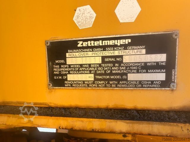 Încărcător pe roți ZETTELMEYER ZL 1801 Radlader 6.254 Stunden orig.