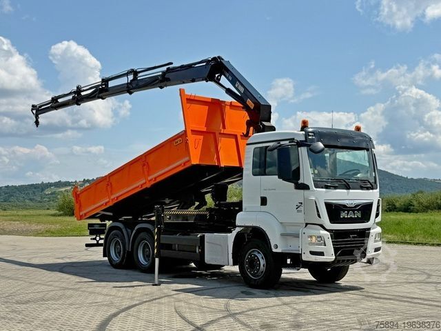 Lastbilmonteret kran MAN TGS 33.440 * HIAB X-HIDUO 188 E-5 + FUNK * 6x4