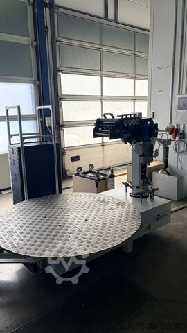 Palletafroller met Richtmachine Huras HPR-1500-220