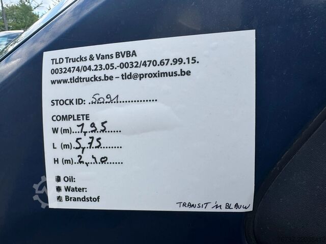 Lieferwagen Doppelkabine Ford Transit **115T350-6 SEATS-BELGIAN VAN**