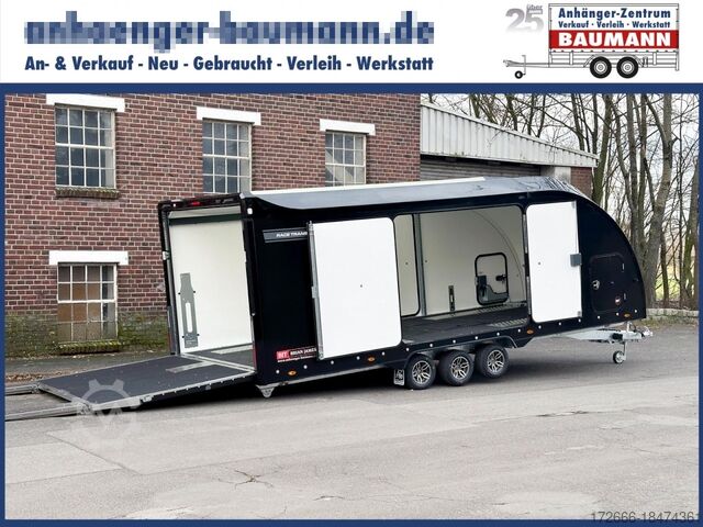 Przyczepa do transportu samochodów Brian James Trailers RACE TRANSPORTER 7 397-6023 600X235X219c
