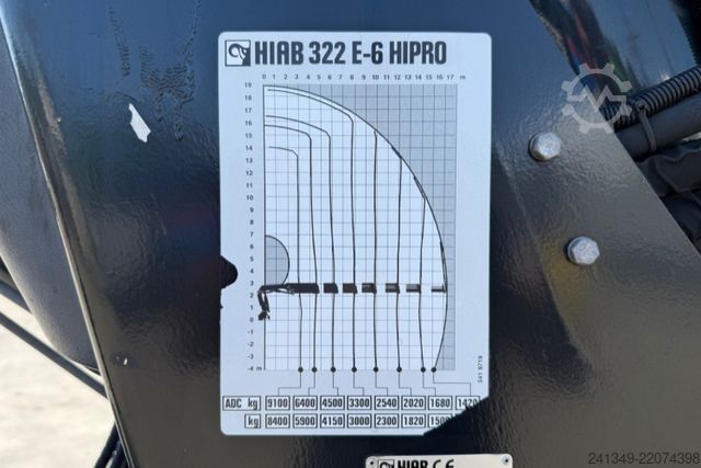 Přizpůsobená dodávka Hiab HIAB | 322-6 Flyjib X70-3