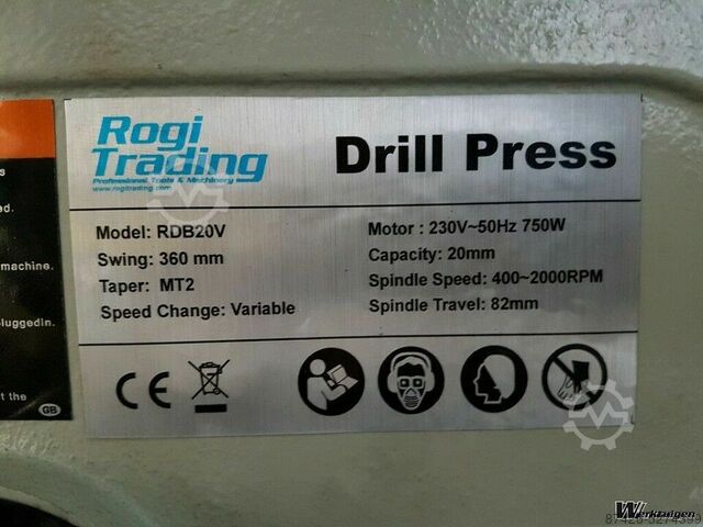 Tafelboormachine Rogi RDB20V
