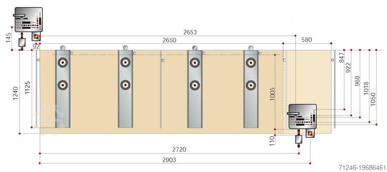 Fresagem e furação CNC de 3 eixos SCM Tech Z2 27