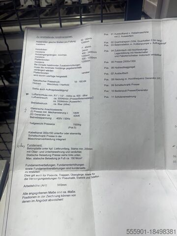 Lijmpers Weinig Dimter ProfiPress 2500 3HF LZ