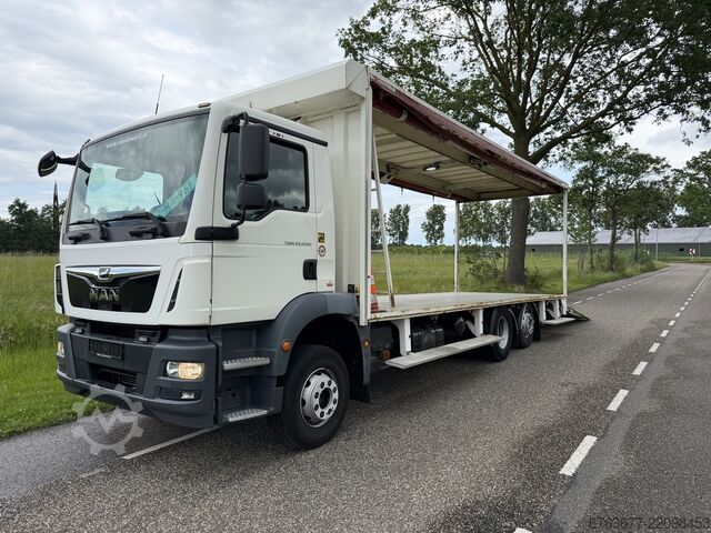 TGM 22.250 6x2 Getränkewagen, 240.000 km, Baujahr 2015, EURO6, Ladebordwand 2500 kg, Voll-Luftfederu MAN MAN TGM 22.250 6x2 drankenauto 240dkm 2015 EURO6 laadklep2500kg