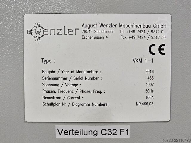 Pionowe 5-osiowe centrum obróbcze CNC Wenzler VKM 1-1