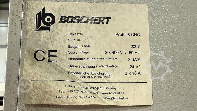 Prasa krawędziowa Boschert Profi 28 CNC