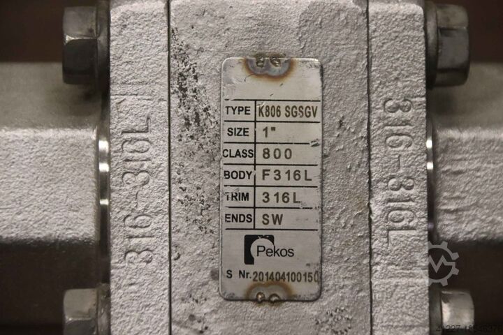 Kogelkraan binnendraad roestvrij staal Pekos K806 SGSGV  1 Zoll