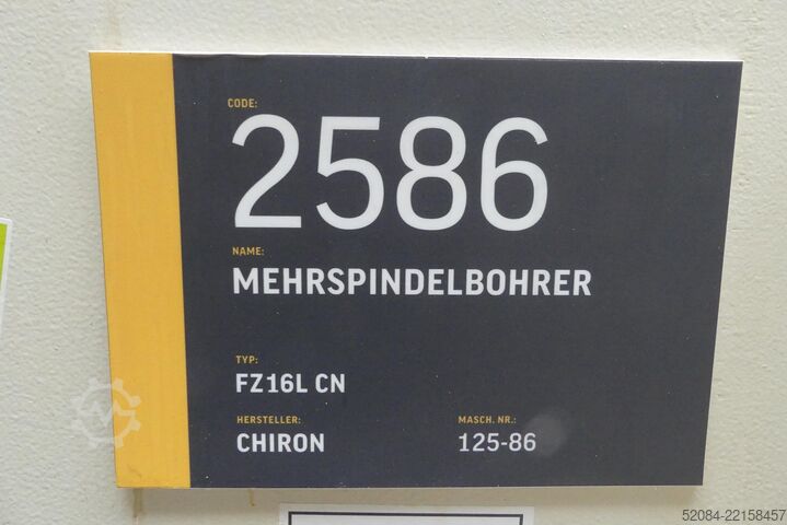Vertikalt bearbetningscenter Chiron FZ16L CN