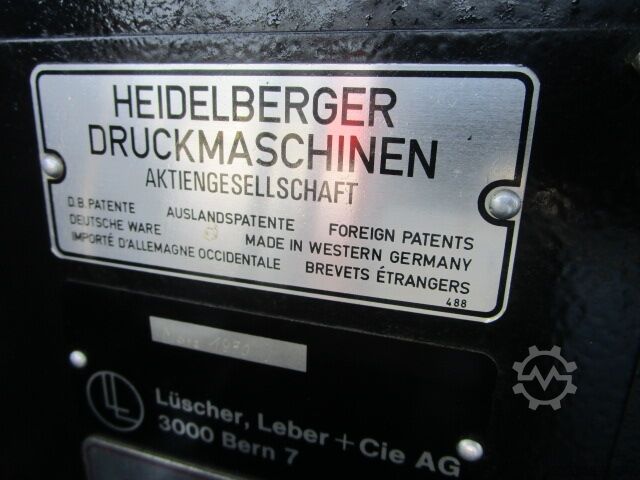 BOOK PRESS MACHINE HEIDELBERG TIEGEL A4 MIT HEISSFOLIENPRÄGEEINRICHT.