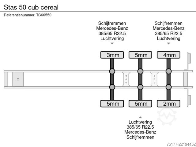 Teherautó Stas 50 cub cereal