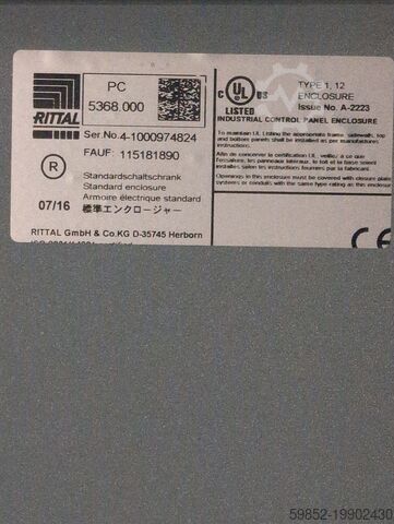 Schakelapparatuur Rittal PC 5368.000