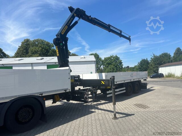 Camion plateau MAN TGX 26.470 6x2  Palfinger PK 18500 Funk + Hänger