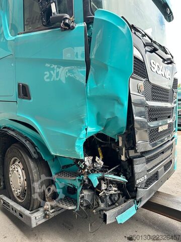 Chasis de camión SCANIA S500 4x2 LL Fahrgestell *Retarder* *unfall*