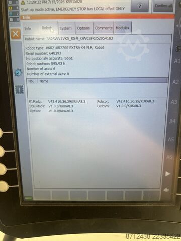 βιομηχανικό ρομπότ KUKA KR 210 R2700 extra
