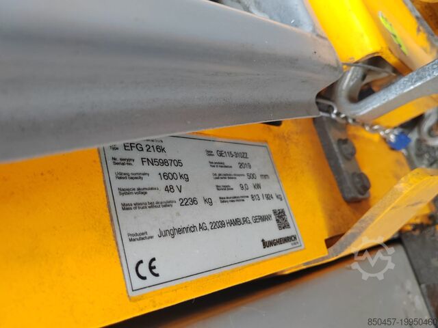 Electric - 3 wheels Jungheinrich EFG216k