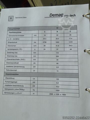 Wtryskarka DEMAG Ergotech pro 25-80.