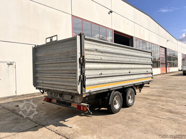 Tipvognstrailer Möslein TDS 13 Schwebheim  13 t Tandemkipper- Tieflader, Aufsatzbordwände