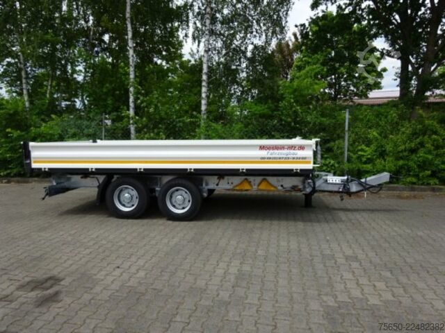 Tipvognstrailer Möslein TTD 13 Weiß  13 t Tandem 3- Seitenkipper Tieflader-- Neufahrzeug --