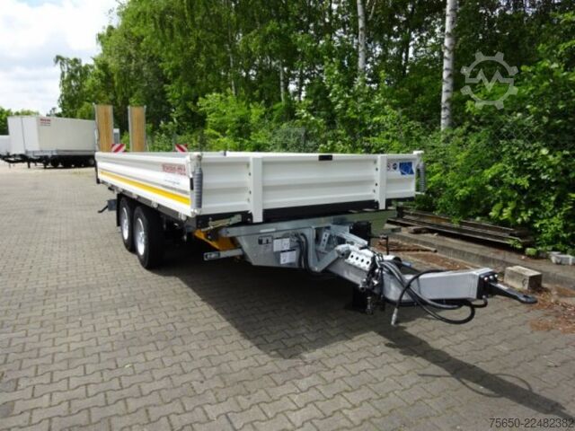 Tipvognstrailer Möslein TTD 13 Weiß  13 t Tandem 3- Seitenkipper Tieflader-- Neufahrzeug --
