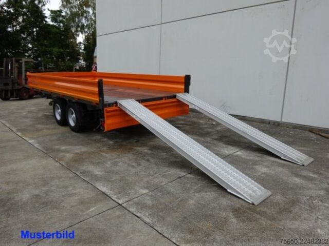 Tipvognstrailer Möslein TTD 13 Weiß  13 t Tandem 3- Seitenkipper Tieflader-- Neufahrzeug --