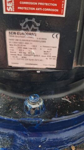 Şanzımanlı ve kumanda panolu jeneratör Generator Firma SEW Eurodrive plus Schaä FAF CM