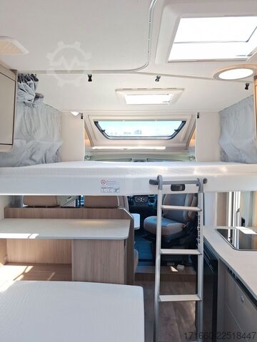 Semi-integrated camper CARADO pro+ T 135 Hubbett, Safety-Paket, TV-Paket