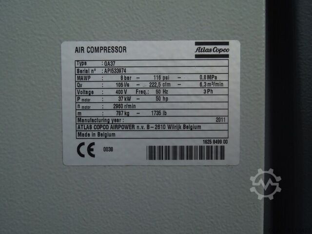 Kompressor Atlas Copco GA37