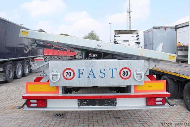 Açık yarı römork fast semirimorchio pianale trasporto lamiere