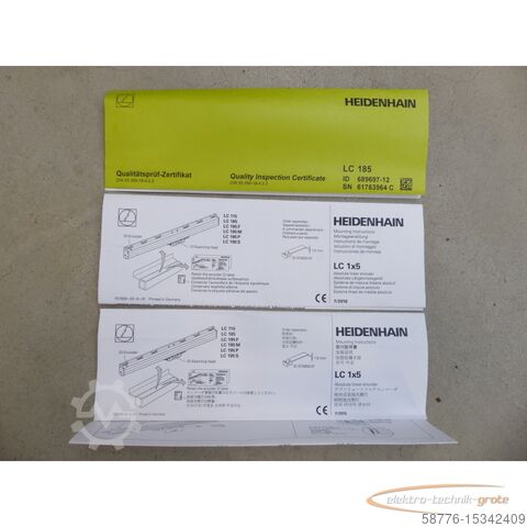 Heidense component Heidenhian Heidenhain LC 185 ML 1240mm ID689 697-12 SN61763964 mit ID 1097317-01 SN6169900