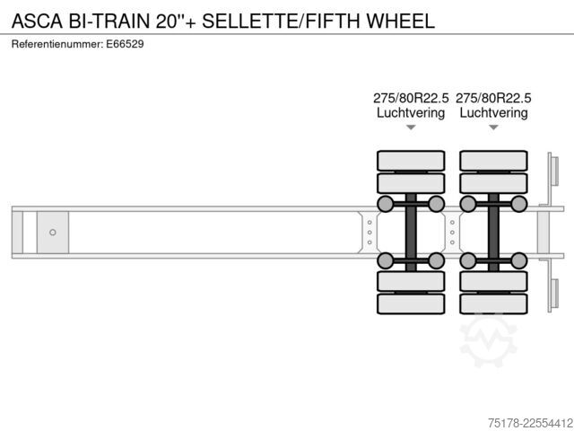 BDF-systeem ASCA BI-TRAIN 20''+ SELLETTE/FIFTH WHEEL